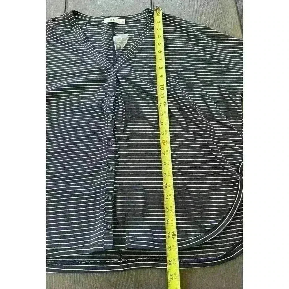 Mod Ref Oversized Button Down Top Blouse Sz Small… - image 5